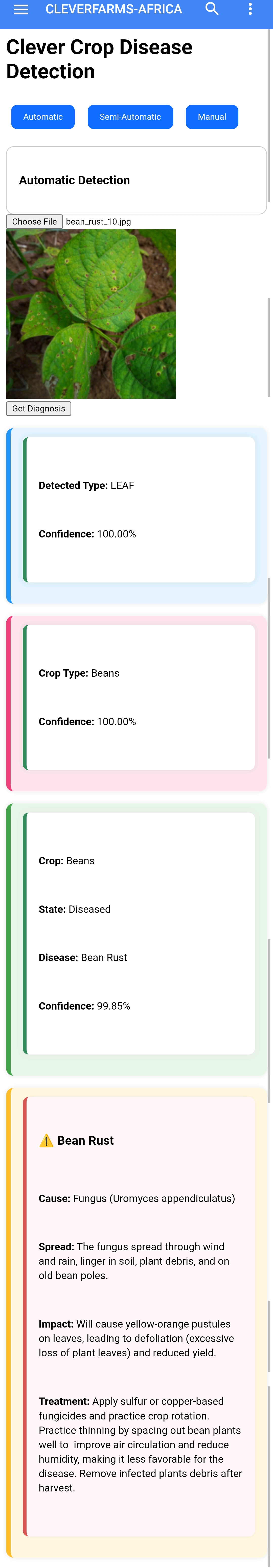 Crop Disease Detection Screen